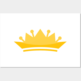 Golden Crown Shape Posters and Art